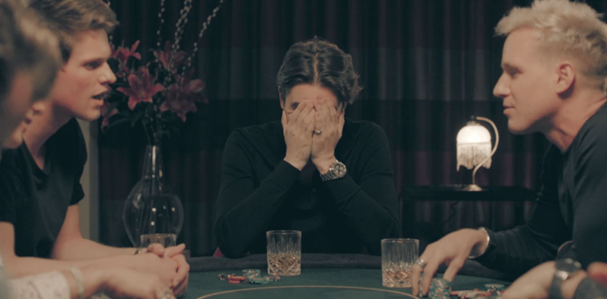 Image may contain: Made in Chelsea is staged, Made in Chelsea, Harry Baron, MIC, argument, new, Vase, Jar, Pottery, Plant, Wine Glass, Wine, Alcohol, Drink, Beverage, Home Decor, Dating, Glass, Person, Human