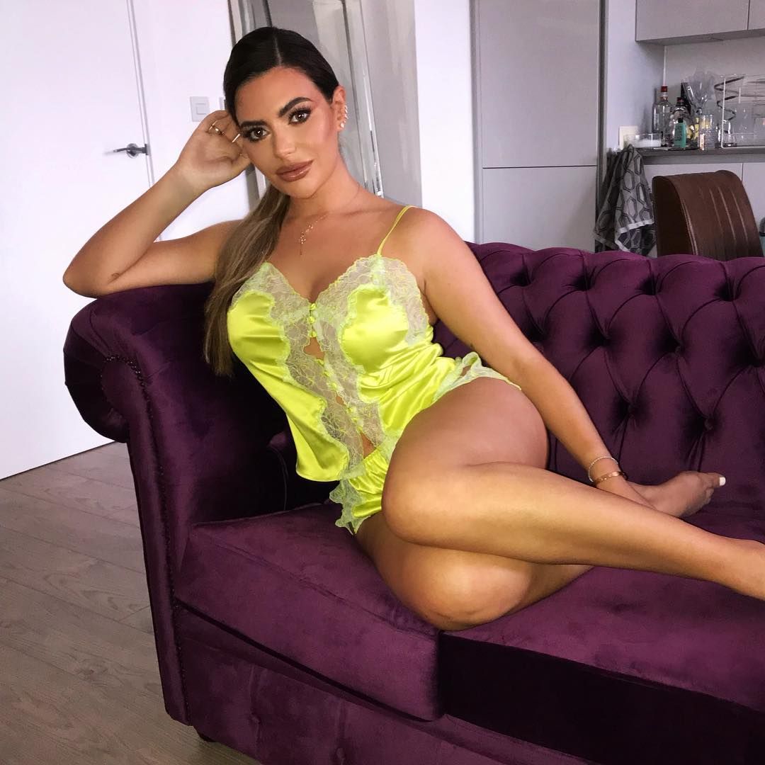 Image may contain: Charlie and Megan, Love Island, Megan Barton Hanson, Charlie Brake, Armchair, Footwear, Shoe, Human, Person, Apparel, Clothing, Couch, Furniture