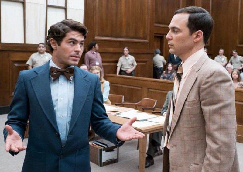Image may contain: Extremely Wicked, Shockingly Evil and Vile, Extremely Wicked Shockingly Evil and Vile, Zac Efron, Ted Bundy, film, movie, Bundy film, Netflix, Now TV, Sky Cinema, how to watch, where, UK, US,  Coat, Clothing, Overcoat, Suit, Apparel, Court, Human, Person, Indoors, Room