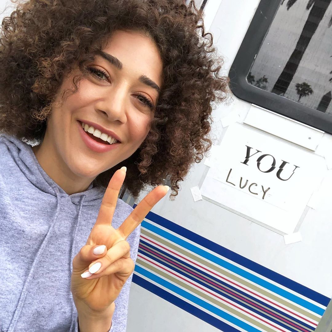Image may contain: You season 2 cast, Netflix, You, season 2, cast list, cast, Marielle Scott, Lucy,  Girl, Finger, Female, Face, Person, Human, Hair