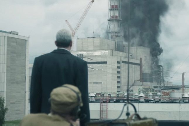 Image may contain: Chernobyl, series, TV, HBO, NowTV, Sky Atlantic, Netflix, documentary, photos, victims, death toll, disaster, accident, 1986, cause, High Rise, Urban, City, Town, Building, Person, Human