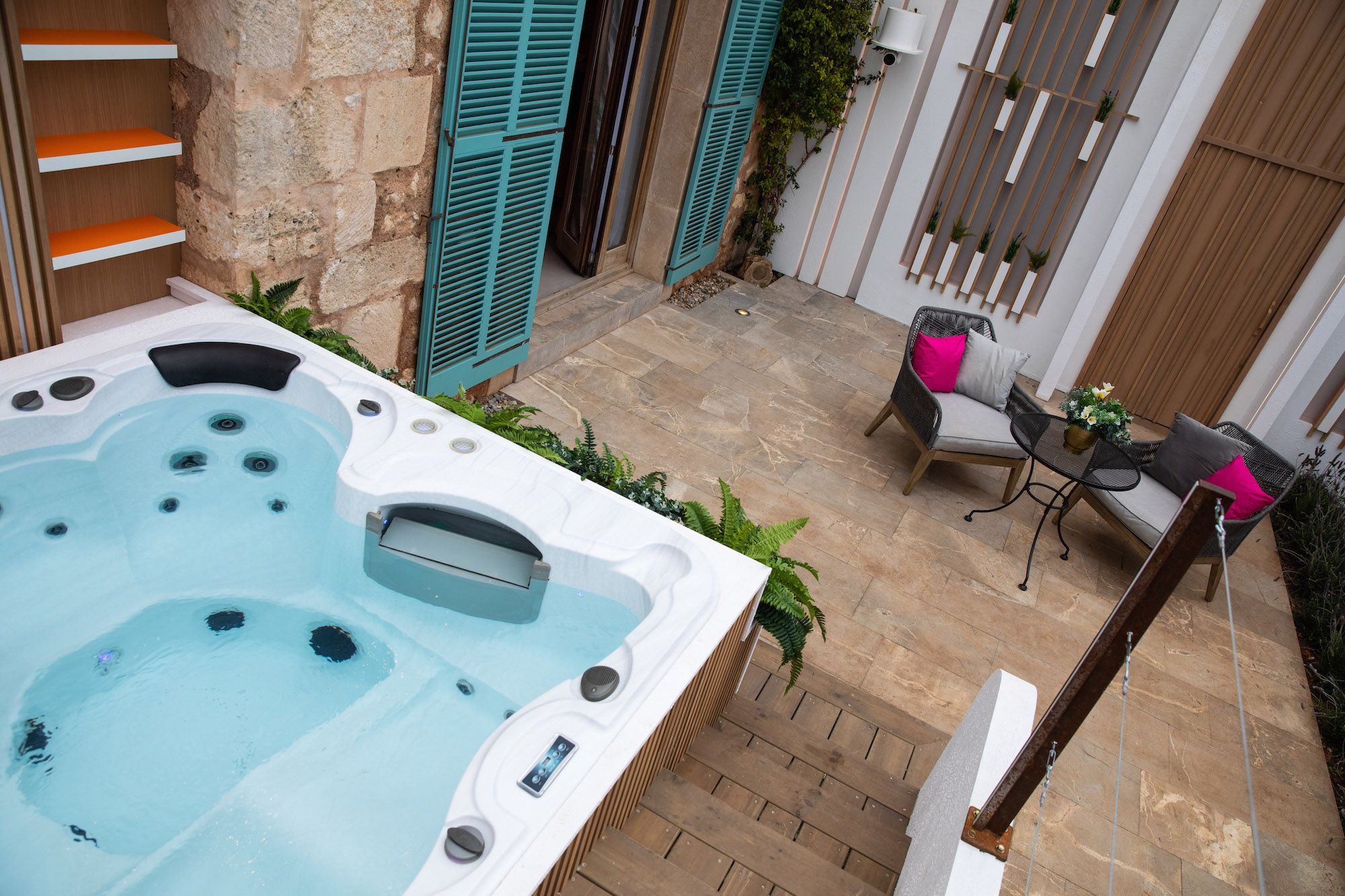 Image may contain: Love Island villa, Love Island, 2019, location, pictures, inside, Sant Llorenç des Cardassar, Majorca, first look, Home Decor, Tub, Hot Tub, Jacuzzi