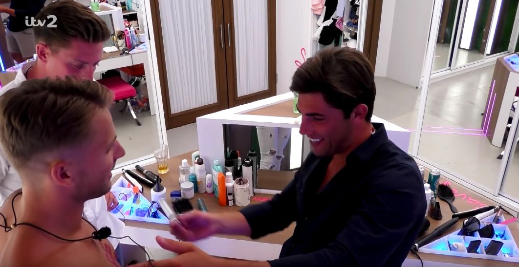 Image may contain: Love Island villa, 2019, Love island, new, location, villa, Majorca, Indoors, Lab, Furniture, Person, Human