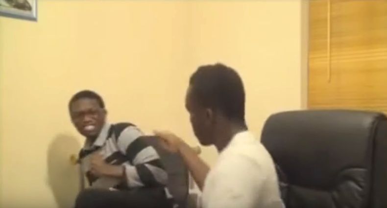Image may contain: KSI and Deji, Man, Room, Sitting, Clothing, Apparel, Indoors, Face, Human, Person