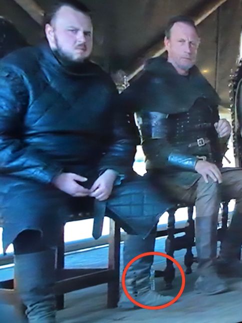 Image may contain: Game of Thrones water bottle, water, Game of Thrones, mistake, blunder, error,People, Pants, Apparel, Clothing, Person, Human