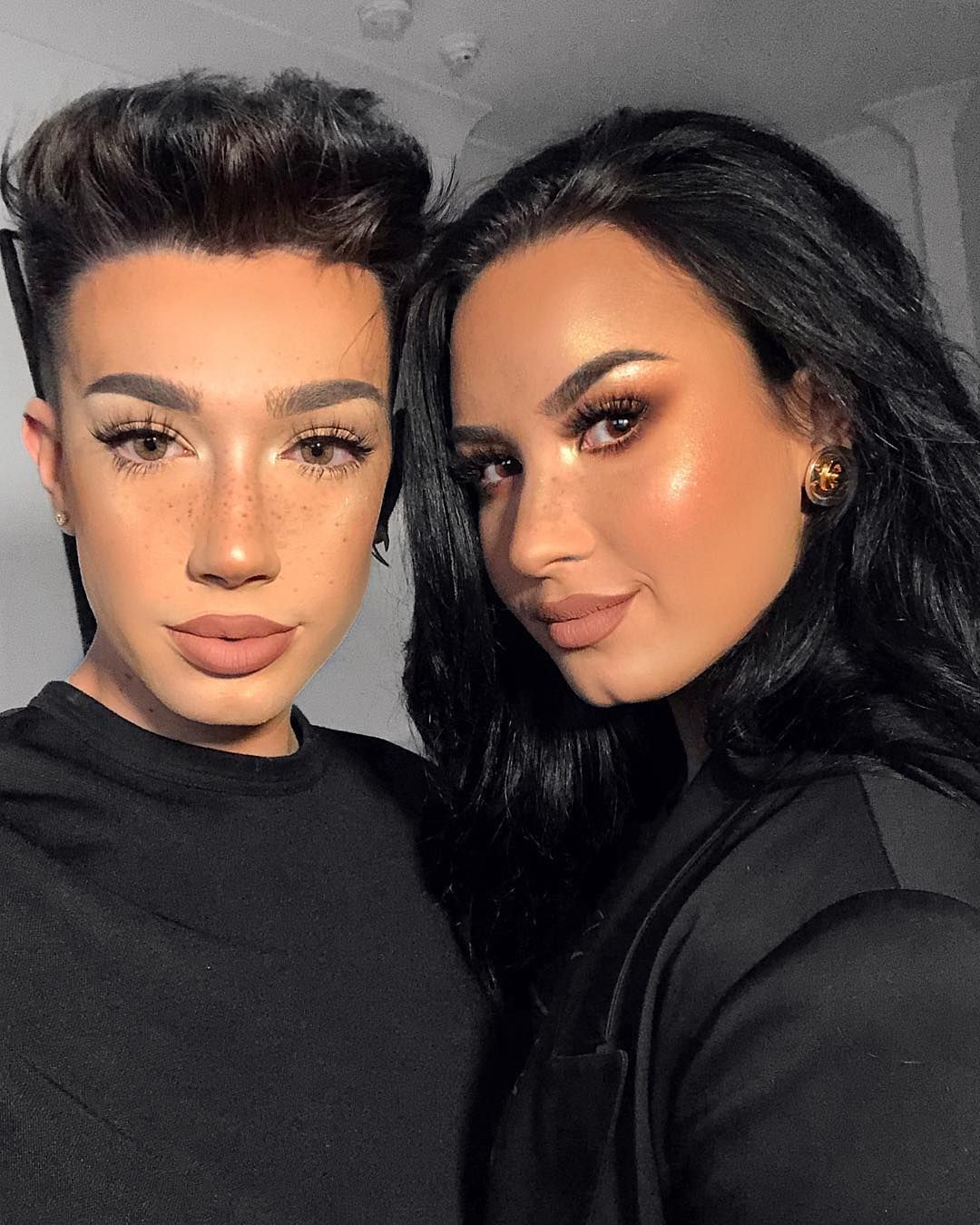 Image may contain: Celebrities who unfollowed James Charles, James Charles, Demi Lovato, Tati Westbrook, video, YouTube, feud, accusations, argument, Photography, Photo, Portrait, Black Hair, Head, Hair, Face, Person, Human
