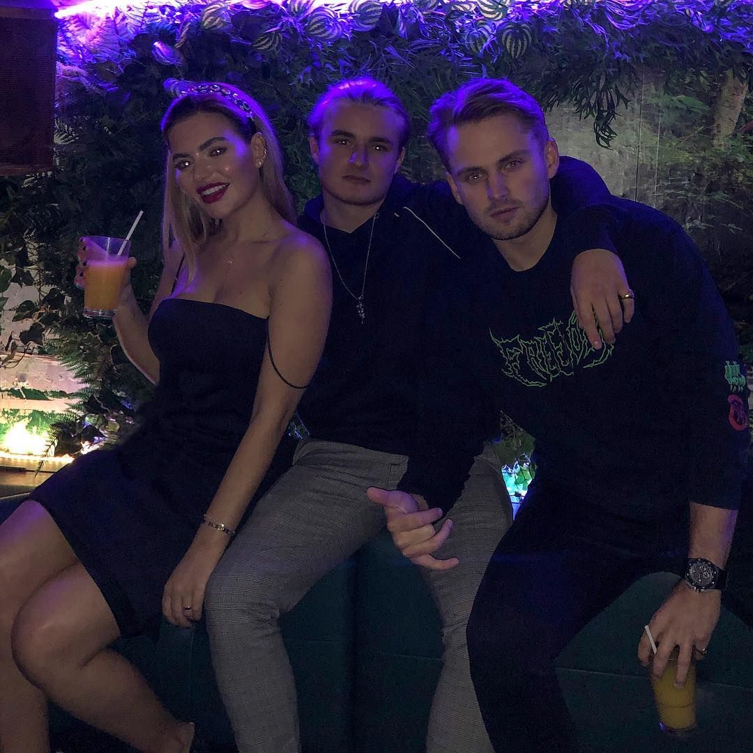 Image may contain: Megan and Charlie, Love Island, Charlie Brake, Megan Barton Hanson, dating, Love Island 2018, news, hamster, Robe, Fashion, Evening Dress, Gown, Club, Night Life, Apparel, Clothing, Human, Person
