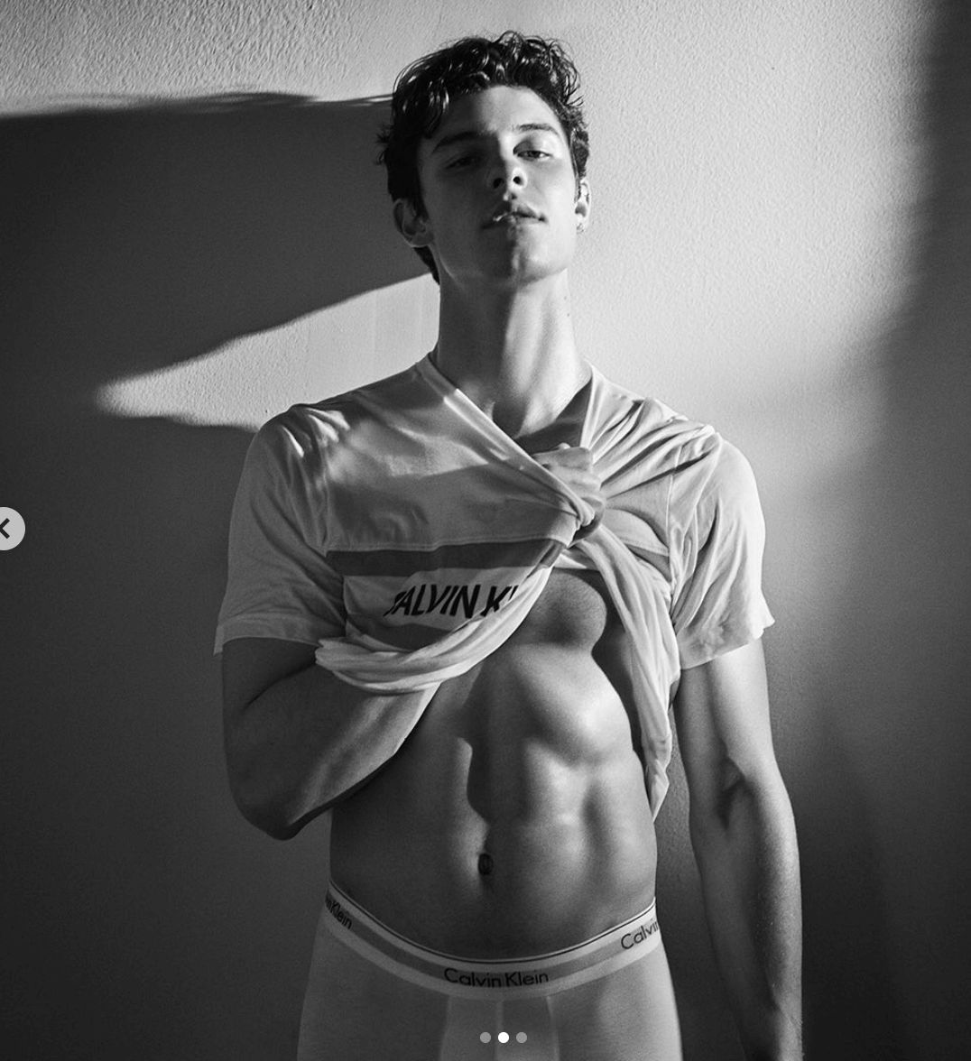 Image may contain: Shawn Mendes Calvin Klein, Shawn Mendes, Calvin Klein, shoot, photoshoot, nudes,Shorts, Man, Underwear, Skin, Human, Person, Apparel, Clothing