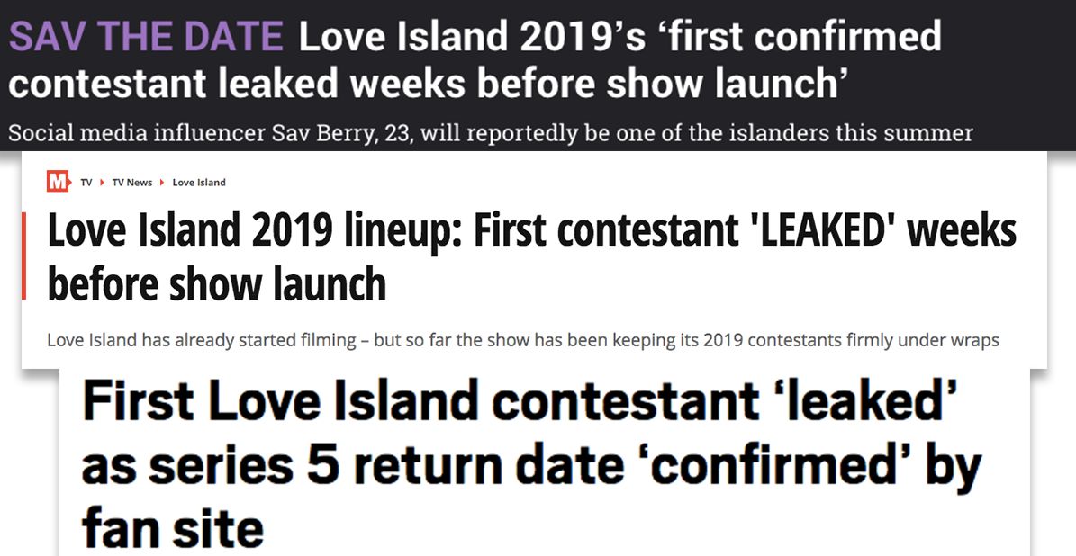 Image may contain: Sav Berry, Love Island, 2019, rumoured contestant, lies, fake, hoax, Text