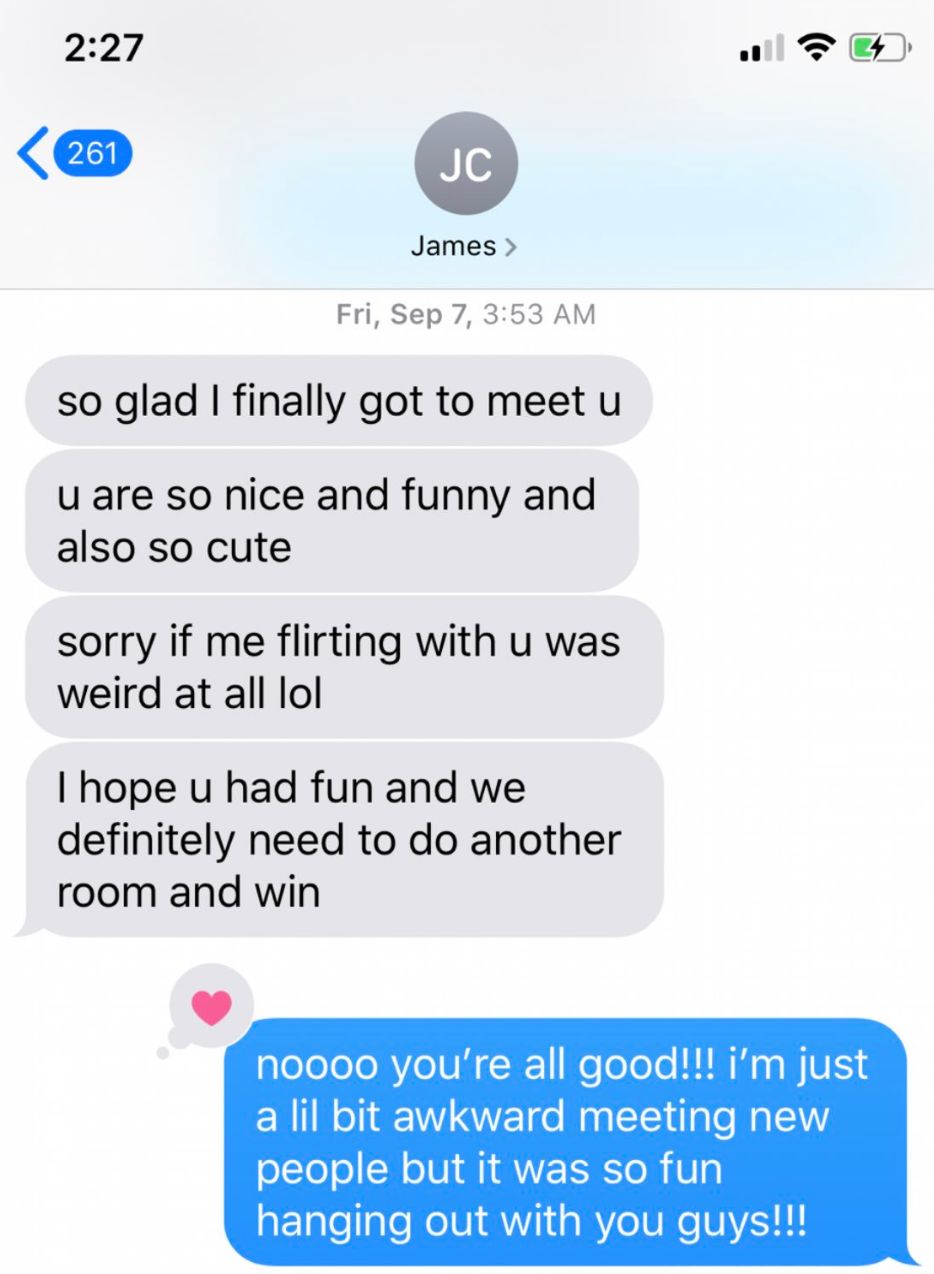 Image may contain: James Charles screenshots, James Charles, Sebastian Javier, DM, text, screenshot, leaked, messages, Carmie Sellitto, Tati Westbrook, gage,Text Message, Text