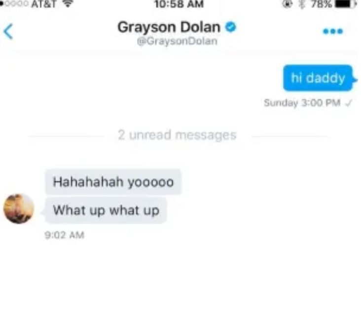 Image may contain: James Charles screenshots, James Charles, Grayson Dolan, twitter, tweets, direct message, Gage, texts, leaked, Sam Cooke, Stephen Harrison, texts, Text Message, Text