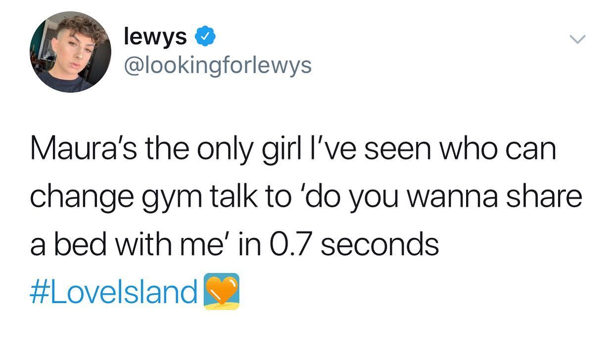 Image may contain: Love Island savage tweets, Love Island, memes, tweets, savage, online buzz, Face, Text, Human, Person