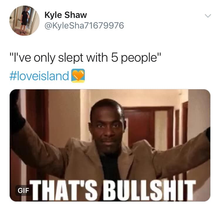 Image may contain: Love Island savage tweets, Love Island, memes, tweets, savage, online buzz, Maura, Face, Text, Human, Person