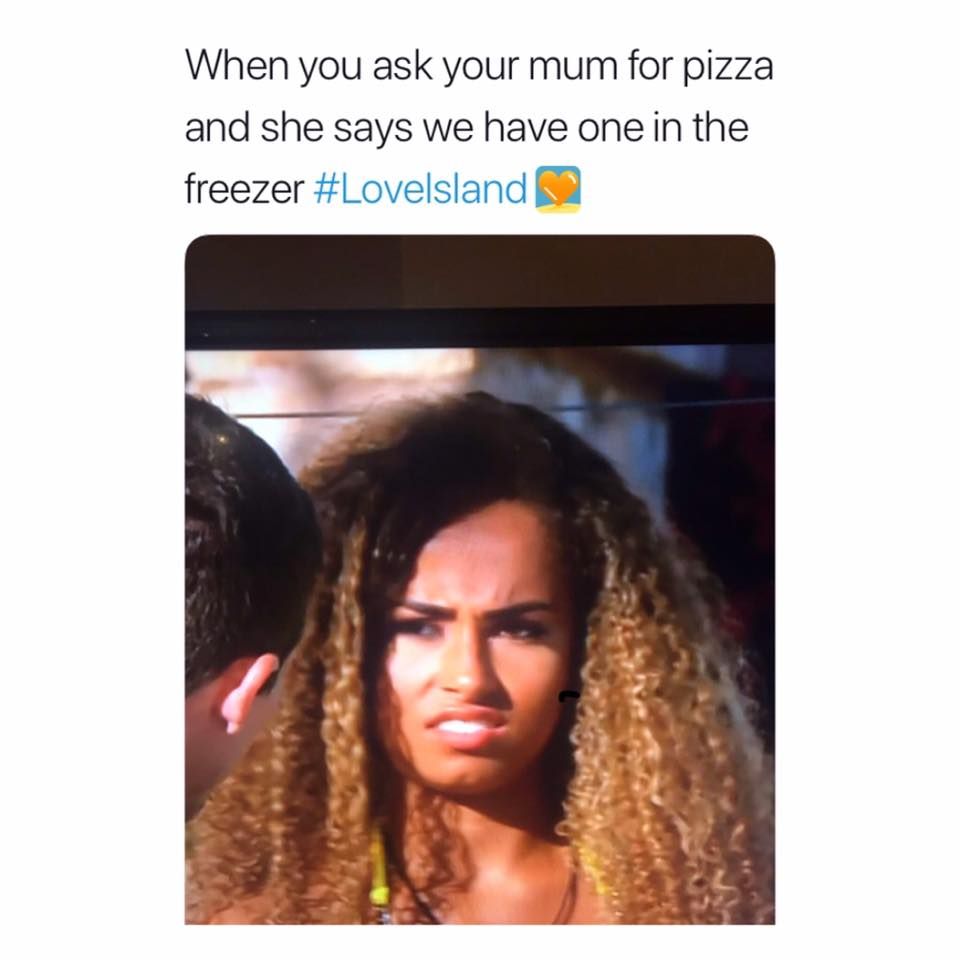 Image may contain: Love Island episode one memes, Love Island, Amber, 2019, meme, twitter, reaction, Head, LCD Screen, Computer, Face, Electronics, Screen, Monitor, Display, Person, Human, Hair