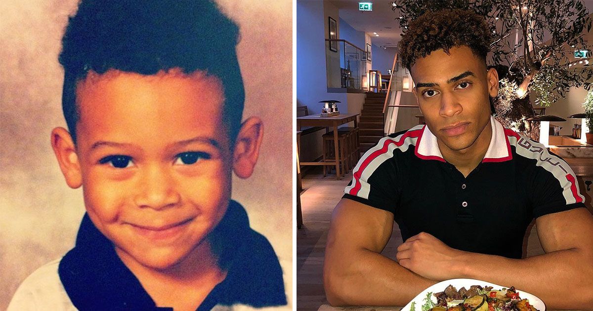 Image may contain: Love Island baby pictures, Jordan Hames, Love Island, 2019, baby, childhood, old, pictures, young, Head, Selfie, Photography, Portrait, Photo, Hair, Boy, Person, Human, Face
