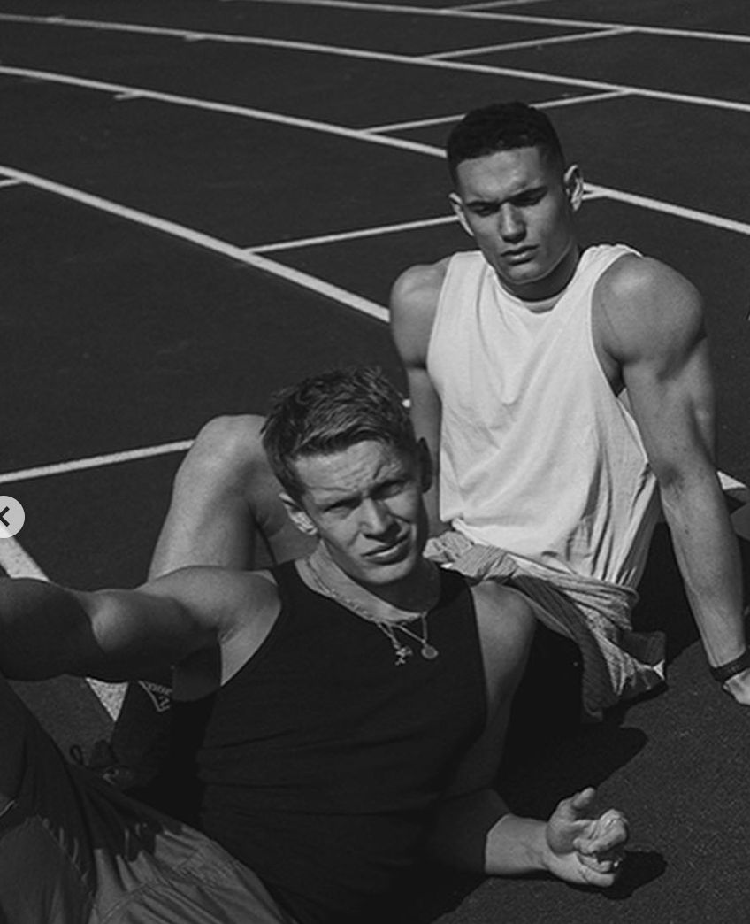 Image may contain: Danny Love Island, Love island, Danny Williams, Charlie Frederick, modelling, model, Instagram, cast, new, boy, arrival, villa, cast, tonight, Man, Running Track, Fitness, Working Out, Exercise, Sports, Sport, Person, Human