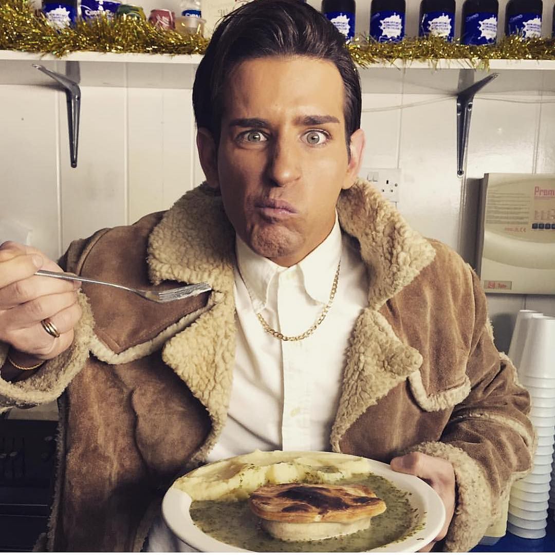 Image may contain: Made in Chelsea cast now, Made in Chelsea, cast, then, now, before, after, iconic, original, Ollie Locke, Meal, Food, Human, Person