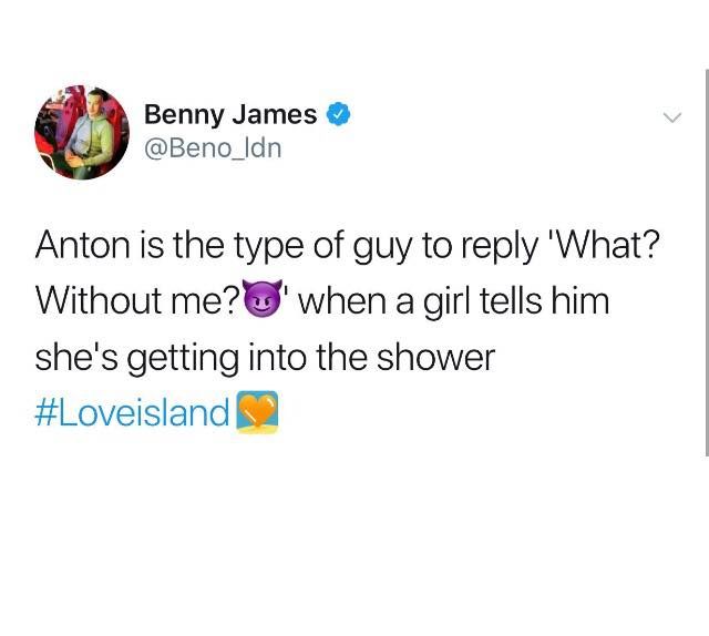 Image may contain: Love Island episode one memes, Love Island, Anton, meme, 2019, funny, People, Person, Ball, Football, Soccer, Team Sport, Team, Sports, Soccer Ball, Human, Sport, Text