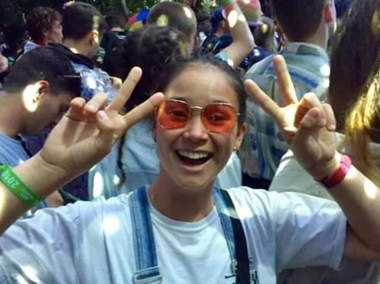 Image may contain: People, Selfie, Photography, Photo, Portrait, Apparel, Clothing, Glasses, Smile, Audience, Crowd, Human, Person, Face, Accessories, Sunglasses, Accessory
