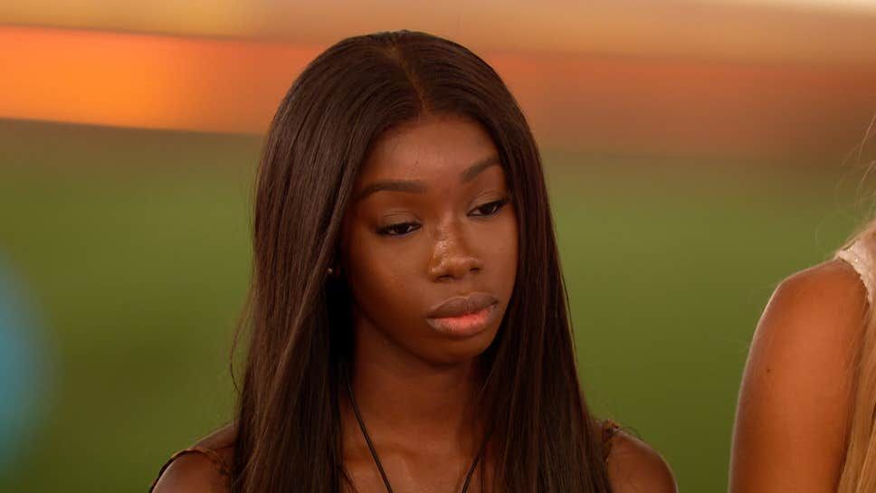 Image may contain: Love Island first look, who left love island, love island, Yewande, news, latest, spoilers, couples, sneak peek, first look, tonight, last night, Photography, Photo, Portrait, Person, Face, Human