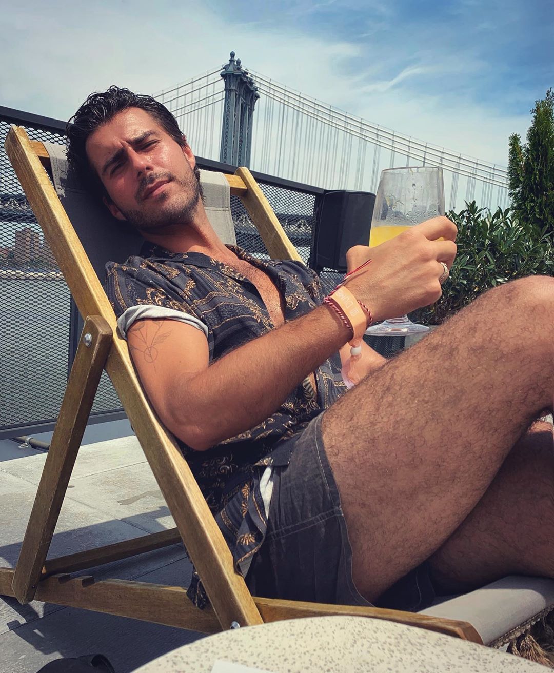 Image may contain: Made in Chelsea cast now, Made in Chelsea, cast, then, now, before, after, iconic, Alik, Alfus, 2019, original, Skin, Plywood, Shorts, Beard, Clothing, Apparel, Wood, Person, Human, Face