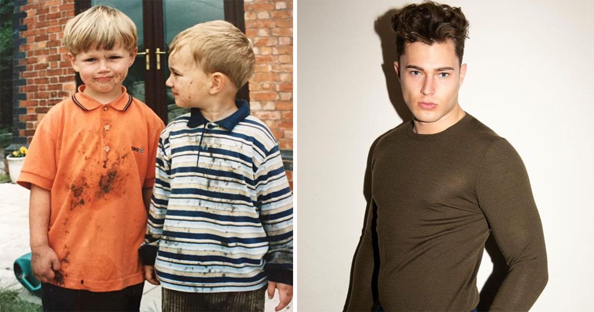 Image may contain: Love Island baby pictures, Love Island, Curtis Pritchard, young, pictures, childhood, baby, cast, contestant, Islander, Sleeve, Boy, Man, Clothing, Apparel, Face, Person, Human