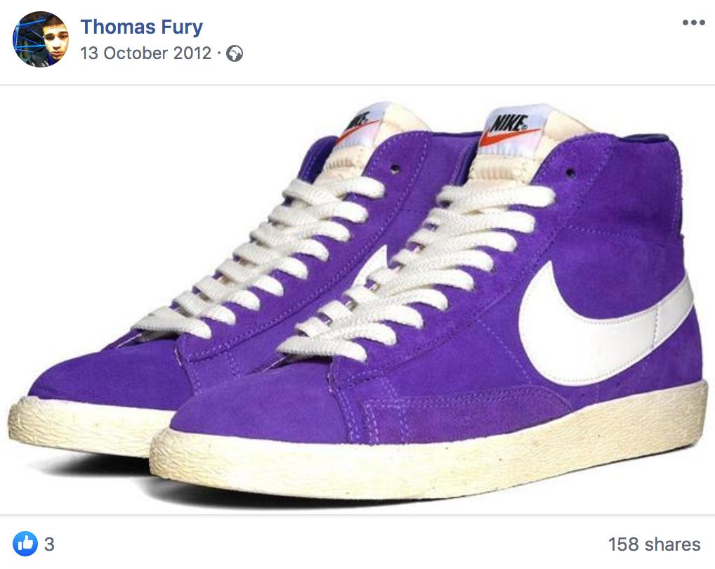 Image may contain: Tommy Fury facebook, Tommy Fury, Love Island, facebook, profile, school, shares, pictures, profile, social media, old, before, contestant, Sneaker, Suede, Footwear, Shoe, Clothing, Apparel