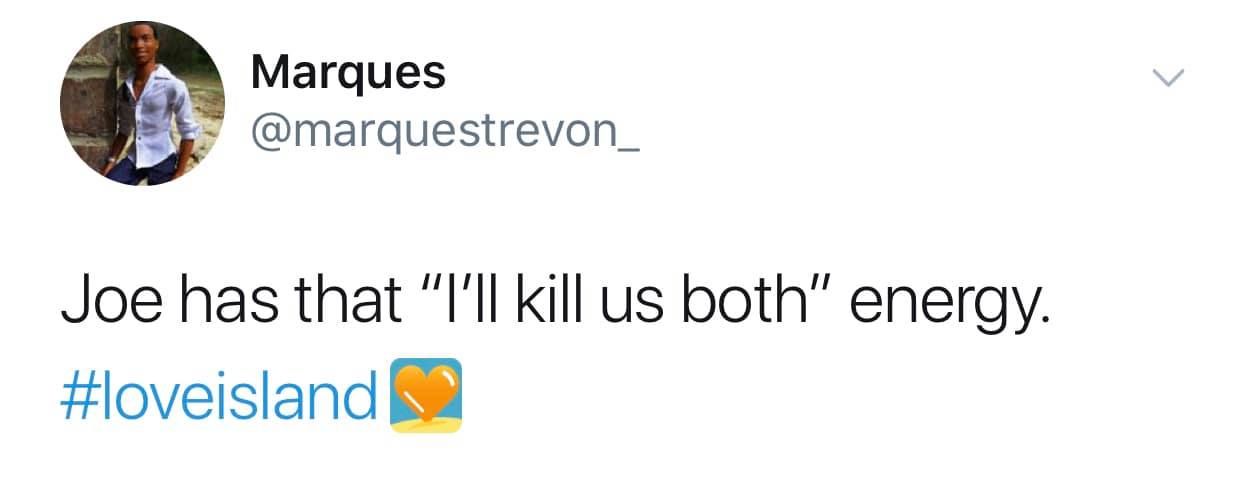 Image may contain: Joe from Love Island, Joe, Love Island, Netflix, You, meme, Lucie, Text, Human, Person