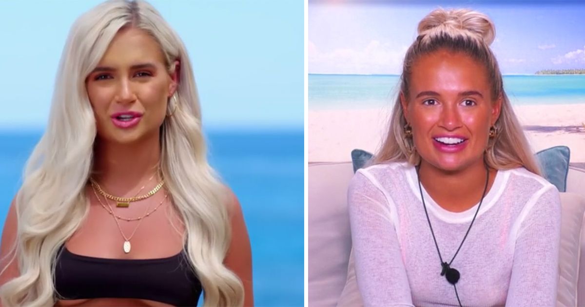 Image may contain: Love Island tans, Love Island, tan, burn, sun, before, after, tanformation, Molly-Mae, Accessory, Necklace, Jewelry, Accessories, Woman, Teen, Kid, Child, Girl, Blonde, Female, Face, Human, Person