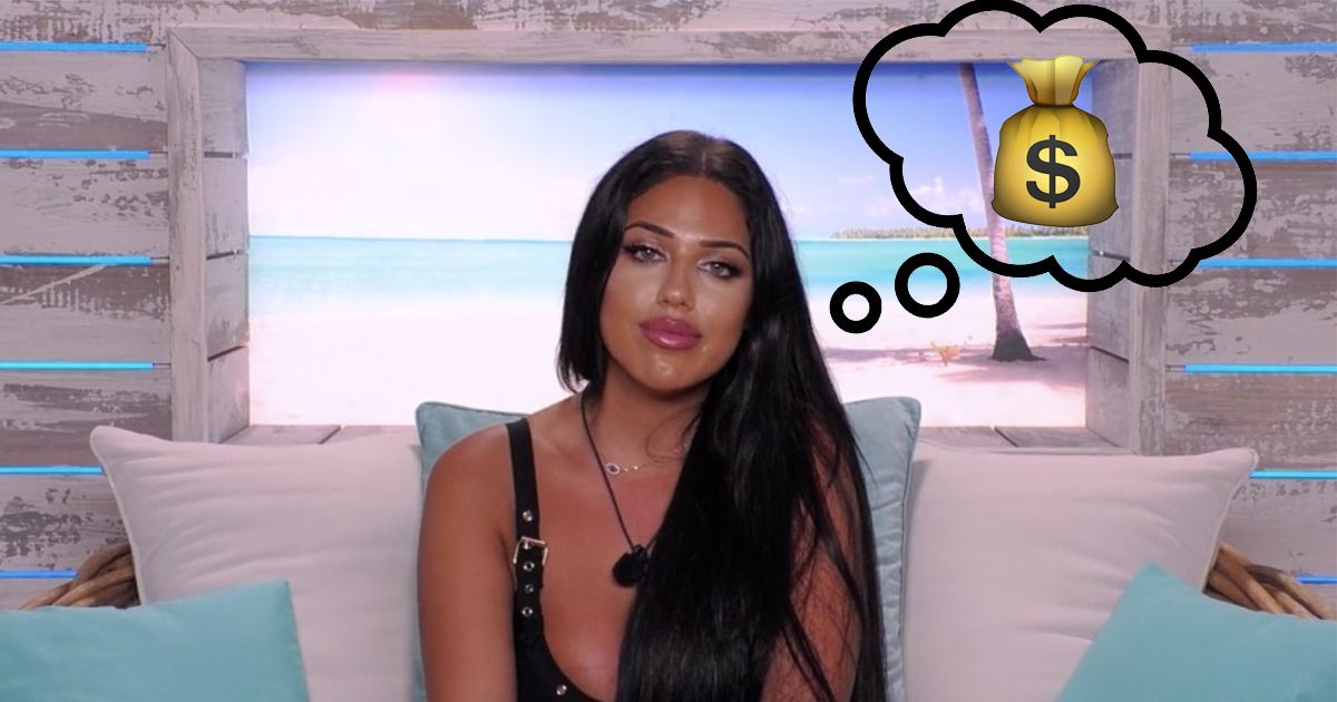 Image may contain: Love Island prize money, Love Island, final, date, steal, split, money, love, cash, jackpot, contestant, ranking, cast, Anna, Joanna, Ovie, Michael, Dating, Face, Female, Pillow, Cushion, Human, Person