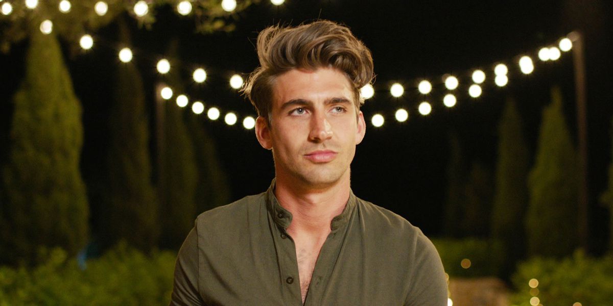 Image may contain: Love Island star signs, Chris, Love Island, Leo, star sign, compatible, age, birth, Face, Lighting, Man, Human, Person