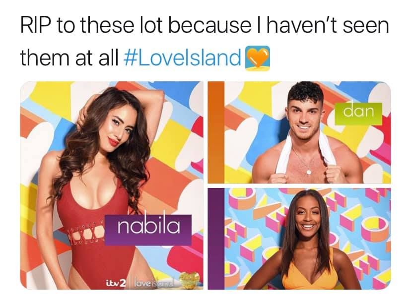 Image may contain: Love Island recoupling memes, Love Island, memes, tweets, reactions, savage, twitter, Lavena, Face, Poster, Advertisement, Photo Booth, Person, Human