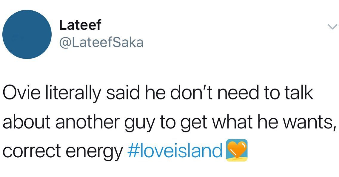 Image may contain: Love Island Ovie memes, Love Island, Ovie Soko, meme, King, twitter, tweet, Face, Text