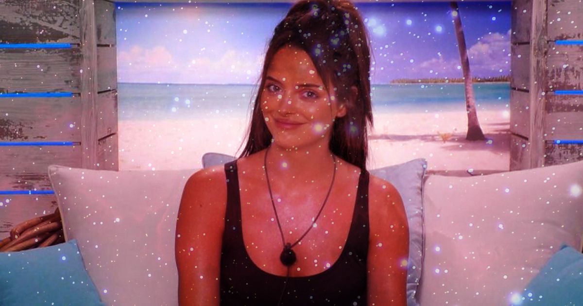 Image may contain: Which Islander you should couple up with, Love Island, couple, star sign, horoscope, zodiac, compatible, Cancer, Leo, Pisces, Taurus, Virgo, Libra, Maura, Girl, Photo, Portrait, Photography, Nature, Smile, Petal, Flower, Blossom, Plant, Woman, Outdoors, Toy, Doll, Dress, Apparel, Clothing, Female, Face, Person, Human