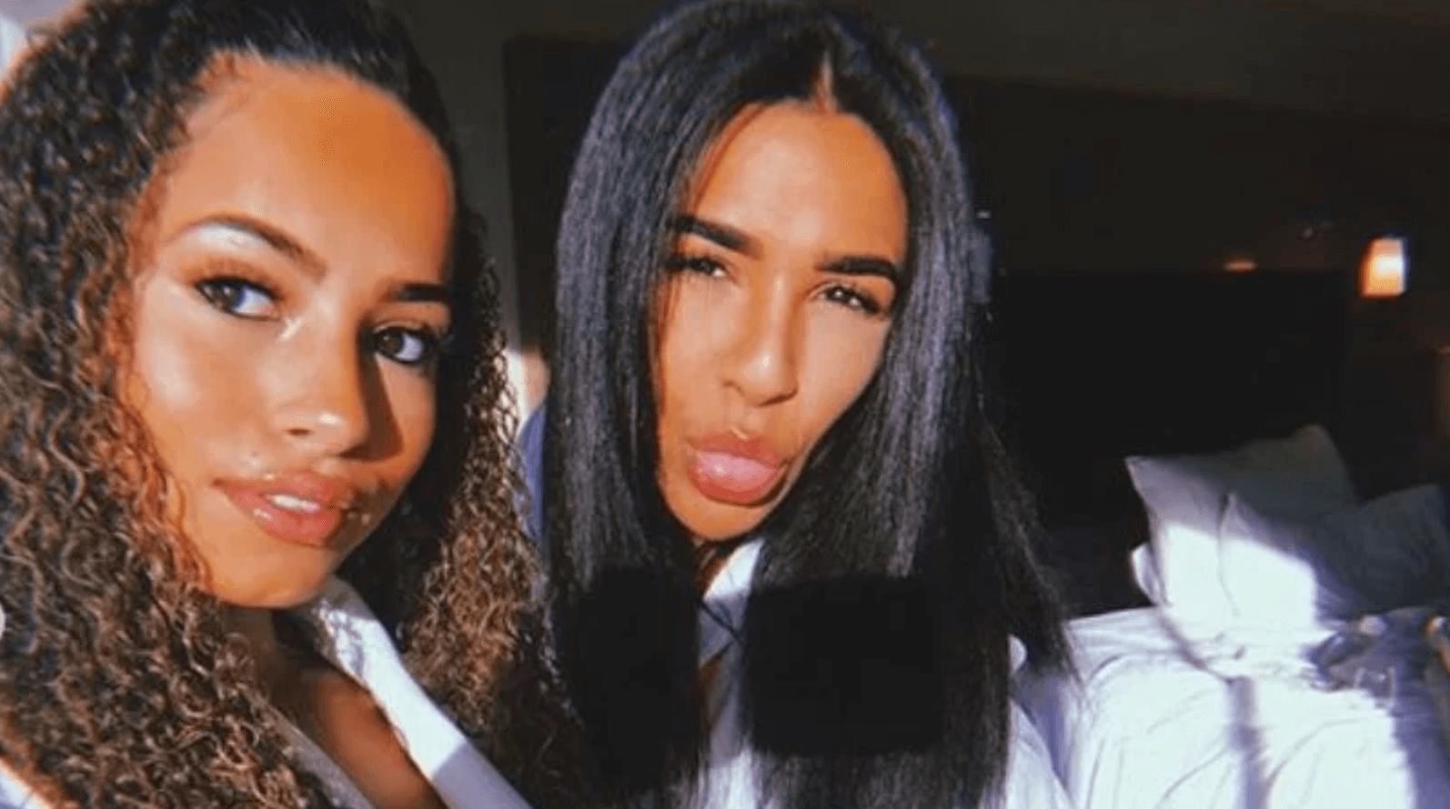 Image may contain: Love Island parents, Love Island, mum, dad, Vanessa Gill, Leon Gill, Amber, Curtis, Adrian Pritchard, Debi Pritchard, Hair, Black Hair, Person, Face, Human