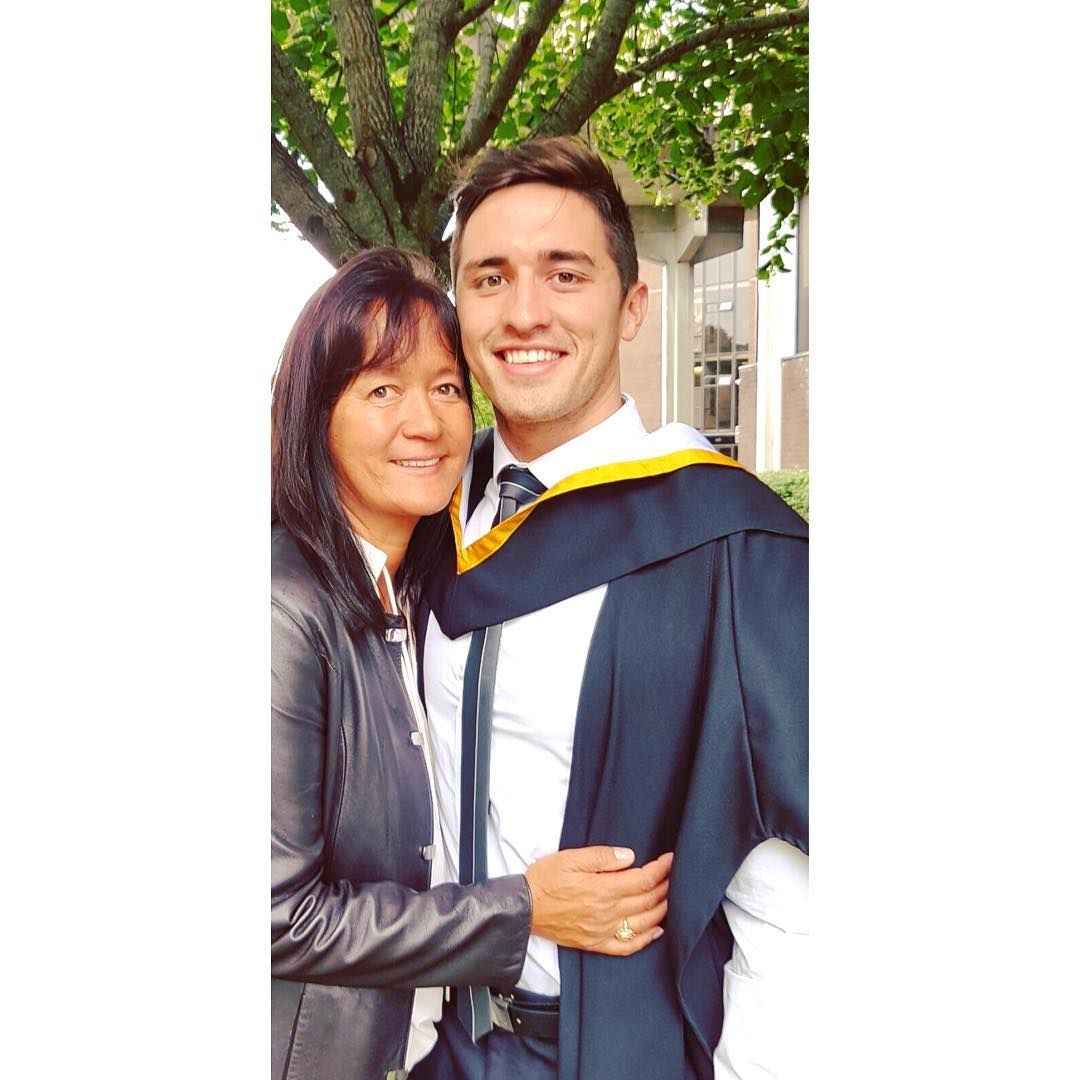 Image may contain: Love Island parents, Love Island, mum, dad, Greg, Niall O'Shea, Human, Person, Graduation