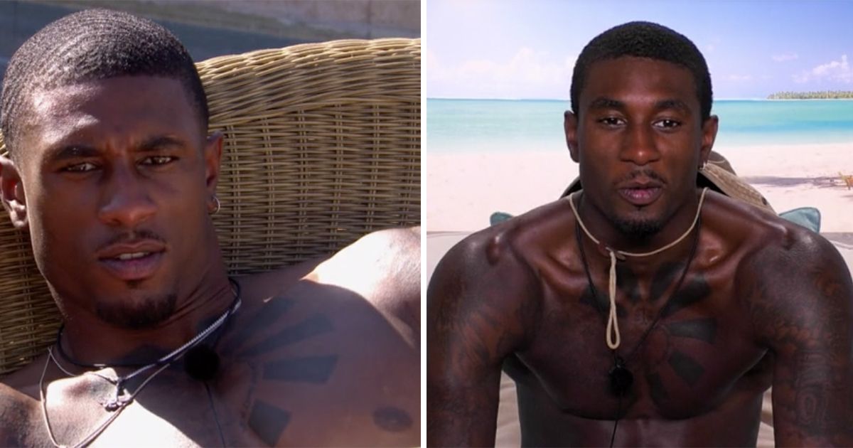 Image may contain: Love Island tans, Love Island, tan, burn, sun, before, after, tanformation, Ovie, Man, Skin, Face, Human, Person