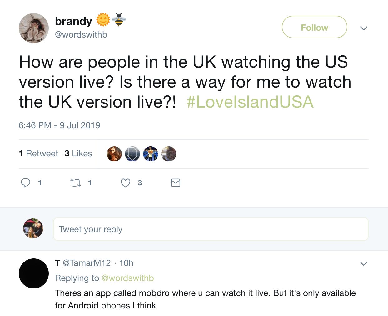 Image may contain: How to watch Love Island USA, in UK, Love Island USA, Love Island, America, CBS, stream, online, free, subscription, watch, live, tweet, reddit, thread, app, Page, Text Message, Text