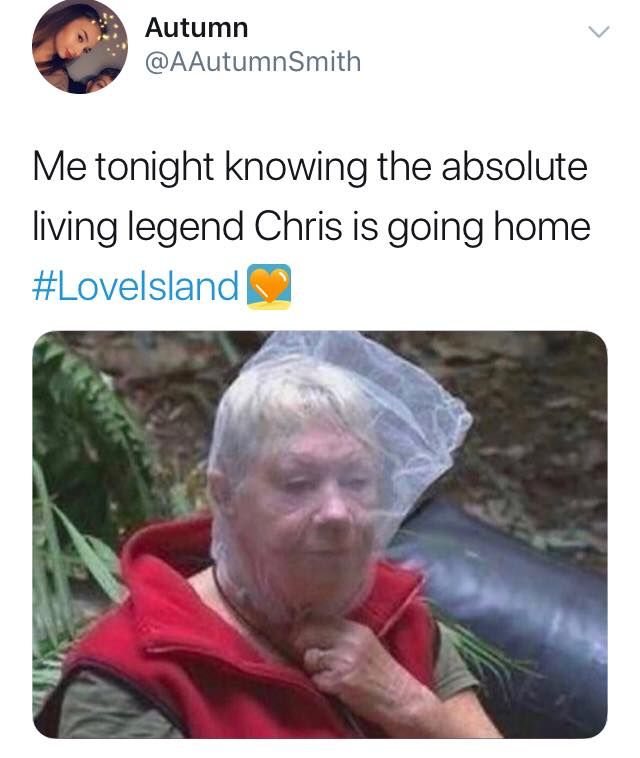 Image may contain: Love Island Chris memes, Love Island, memes, reactions, Chris Taylor, Twitter, reactions, latest, news, gossip, funny, dumped, Islander, left, Raincoat, Human, Person, Coat, Clothing, Apparel