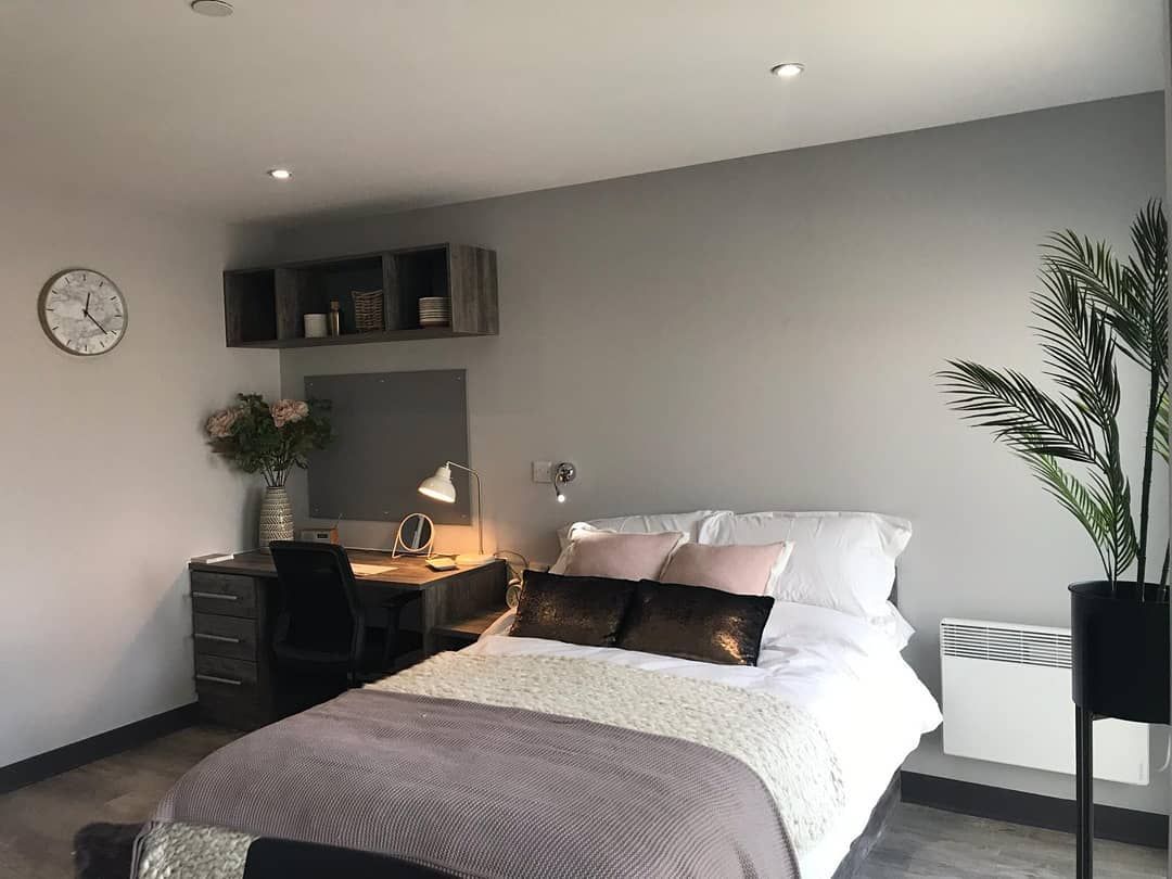 Image may contain: Sideboard, Corner, Monitor, Display, Electronics, Screen, Living Room, Interior Design, Indoors, Bedroom, Room, Bed, Furniture