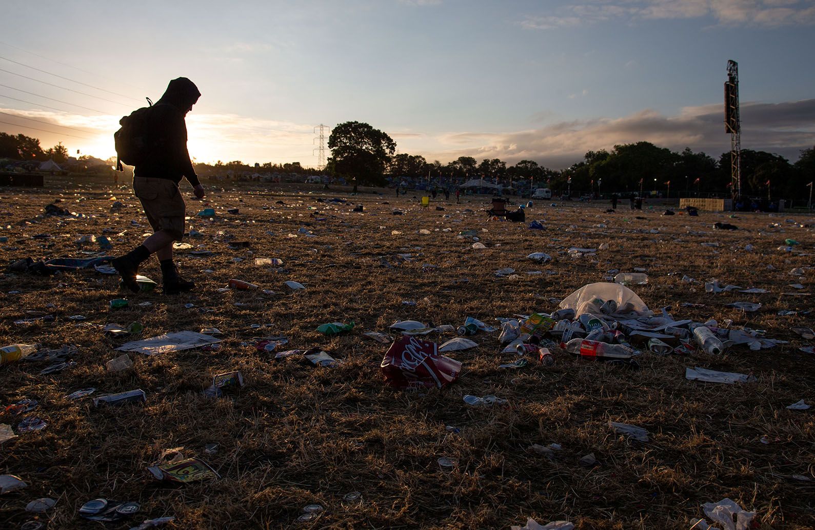 Image may contain: Trash, Pollution, Ground, Human, Person