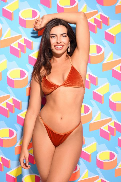Image may contain: Woman, Female, Person, Human, Bikini, Swimwear, Apparel, Clothing, francesca love island, villa, islander, bombshell, new arrival, francesca allen, girl, contestant, cast, late, instagram, age, job, work, essex, from, eyebrows