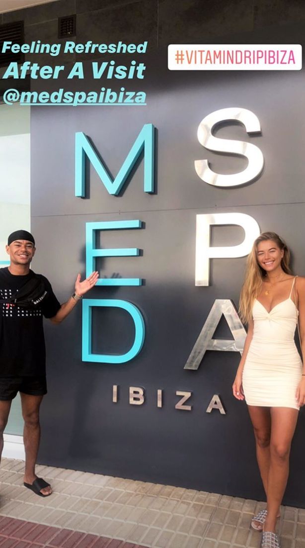 Image may contain: Love Island, gossip, news, latest, rumours, news, Wes, Arabella, dating, Ibiza, Alphabet, Symbol, Number, Text, Female, Shorts, Shoe, Footwear, Word, Clothing, Apparel, Human, Person