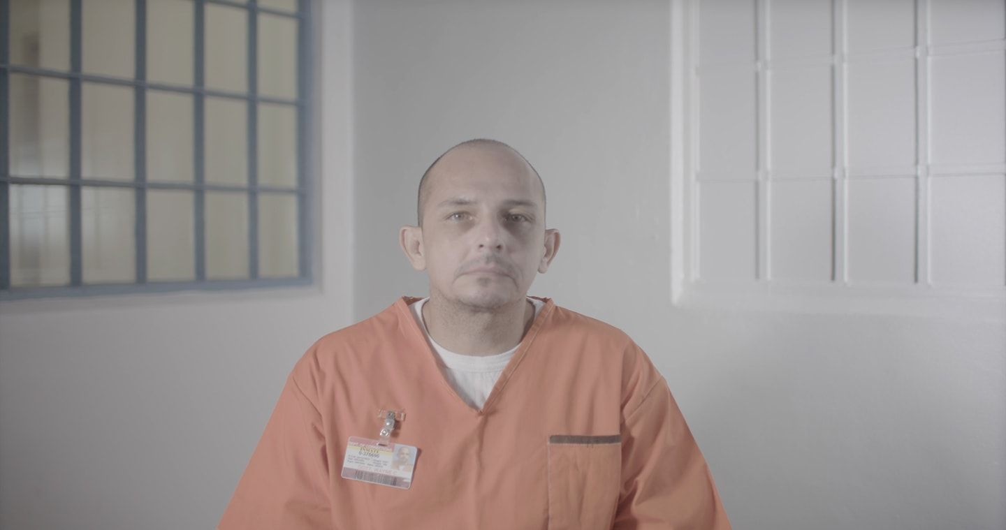Image may contain: I Am a Killer, Wayne Doty, Florida state prison, prison, death row, inmate, Netflix, real, story, crime, Chef, Person, Human