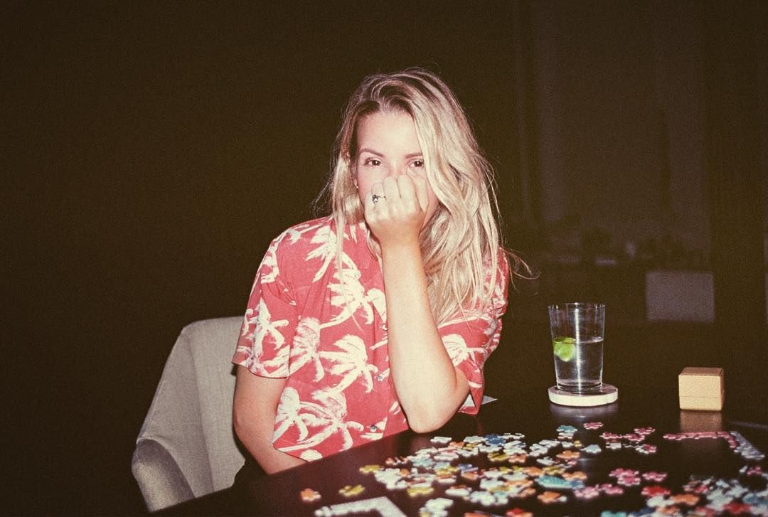 Image may contain: Caspar Jopling, Ellie Goulding, wedding, ceremony, pictures, wife, husband, fiancé, age, Instagram, together, family, job, engagement, ring, Game, Human, Person