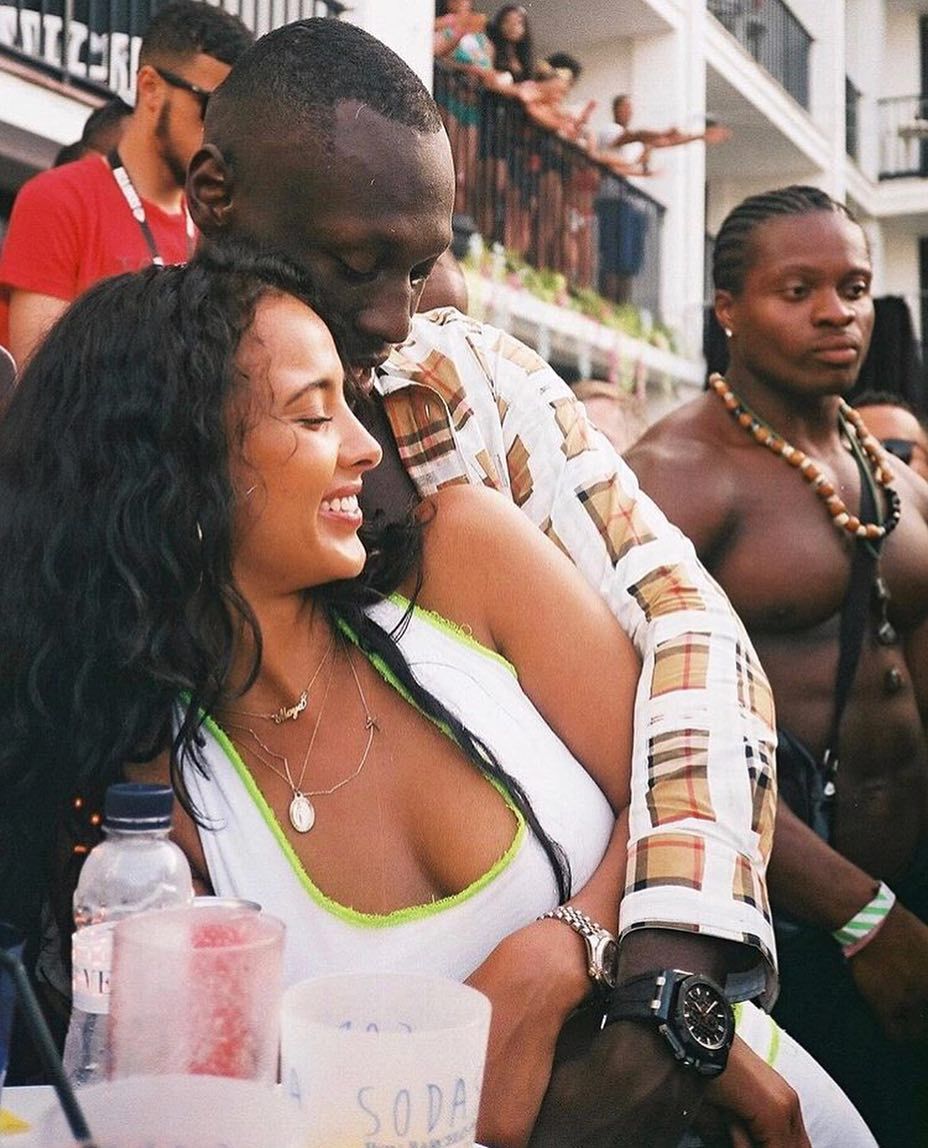 Image may contain: Maya Jama and Stormzy split, Maya Jama, Stormzy, split, break up, reason, Hair, Skin, Wristwatch, Person, Human