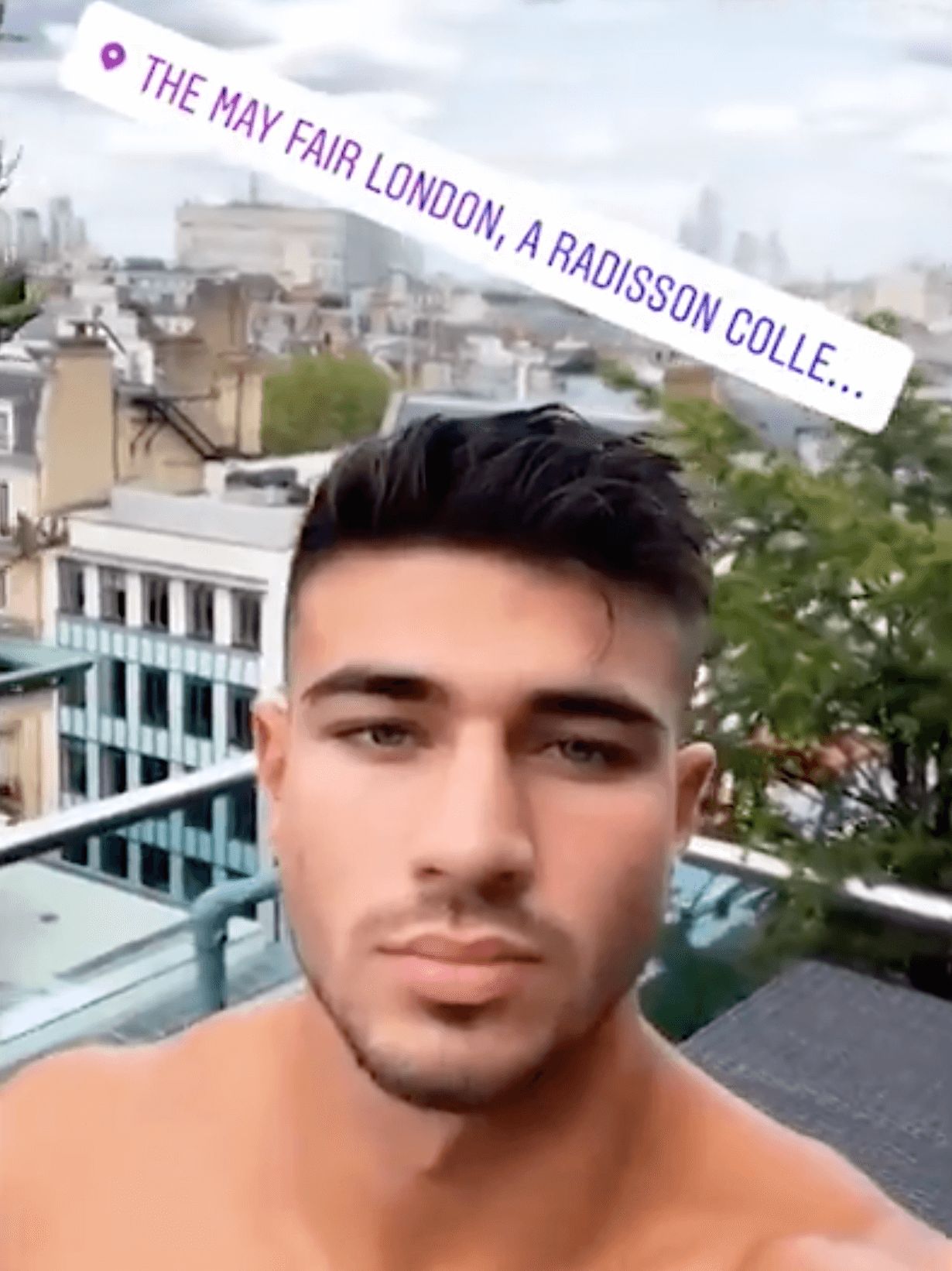 Image may contain: Love Island, gossip, news, latest, rumours, Tommy, Molly Mae, hotel, The May Fair, London, £400, Head, Selfie, Jaw, Photo, Photography, Portrait, Man, Face, Human, Person