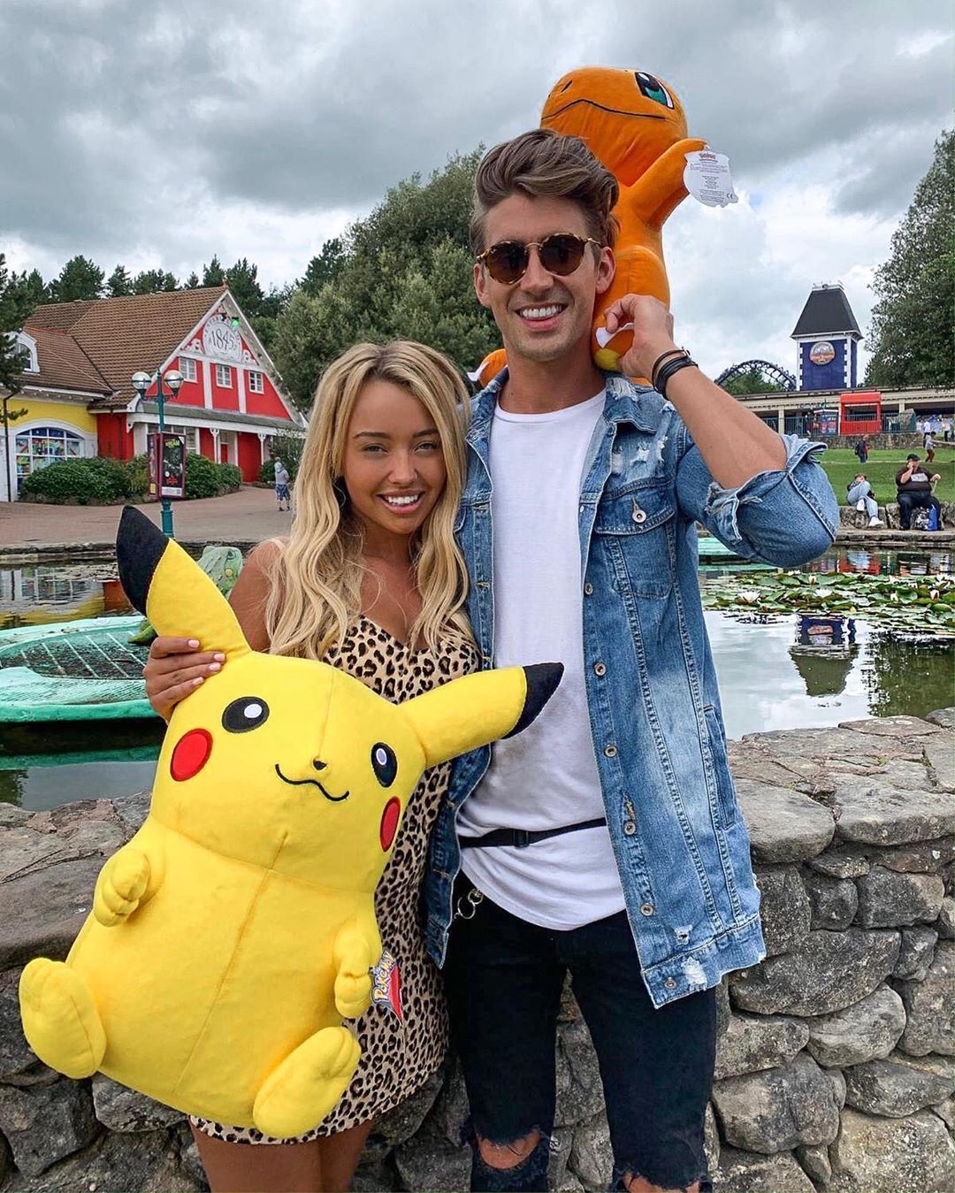 Image may contain: Love Island, Love Island gossip, news, rumours, latest, 2019, Chris, Harley, exclusive, date, official, Alton Towers, Tom, Levena, dinner, Human, Person, Sunglasses, Accessory, Accessories, Denim, Jeans, Pants, Apparel, Clothing