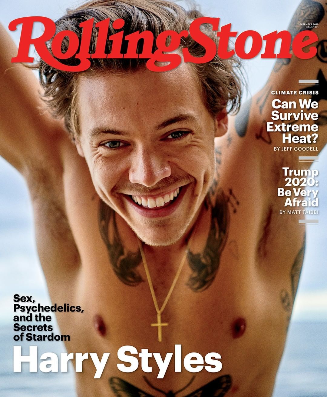 Image may contain: Harry Styles Rolling Stone, Harry Styles, Rolling Stone, magazine, cover, shoot, photo, interview, RS, Harry, reactions, twitter, tweet, meme, Human, Person, Tabloid, Skin, Magazine