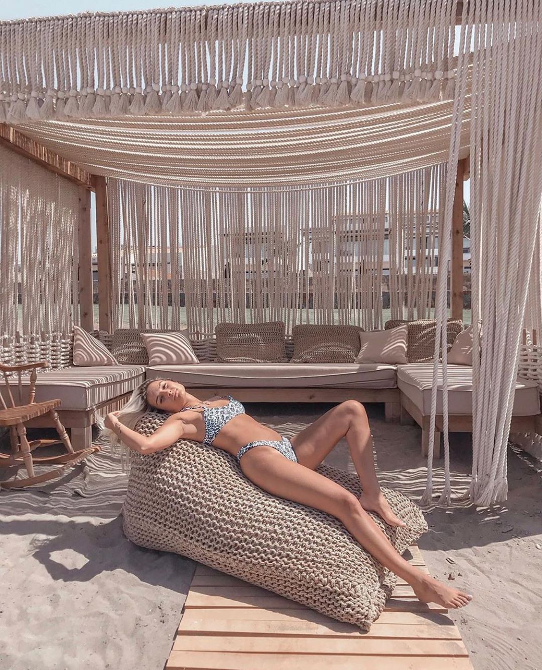 Image may contain: Abaton Island resort, Celebs Go Dating, final, Abaton Island Resort & Spa, Crete, Greece, Abaton, hotel, Island, bar, guest, cost, Indoors, Living Room, Room, Clothing, Apparel, Wood, Human, Person, Couch, Furniture